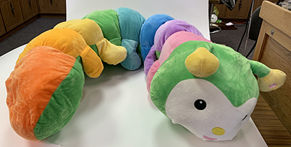 Image for Bradford 5 foot Long Musical Plush Caterpillar