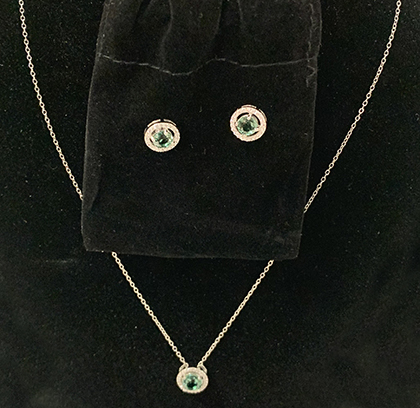 Sterling Sliver Necklace & Earring Set