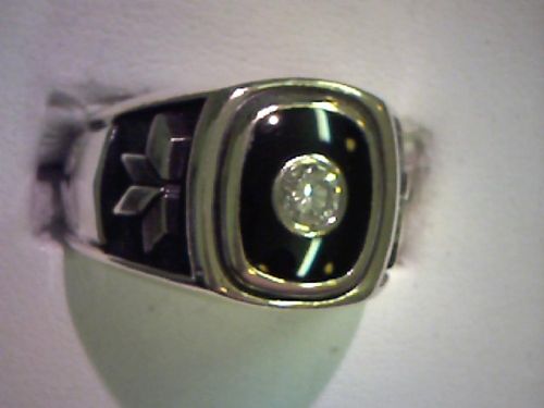 10K Yellow Gold Men's Diamond Ring