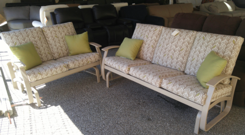 Sun Media Auctions Item Gliding Sofa And Loveseat